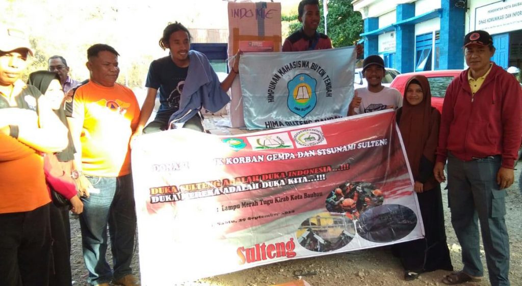 Hima Buteng dan BPBD Baubau Siap Salurkan Donasi ke Korban Gempa Sulteng