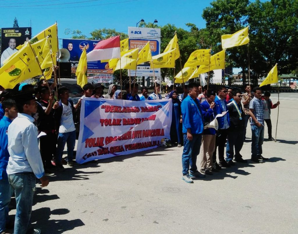 PMII Kendari Deklarasi Anti Radikalisme