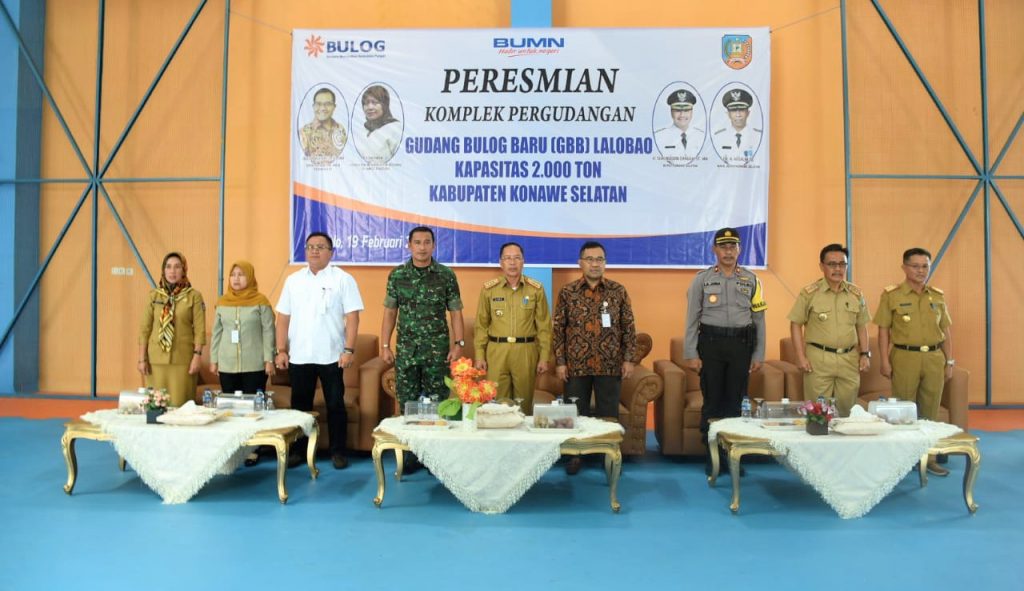 Gudang Baru Bulog Kapasitas 2000 Ton Diresmikan di Konsel
