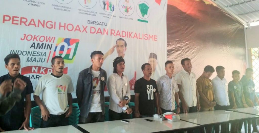 Relawan Jokowi di Sultra Dukung Perangi Hoax dan Radikalisme