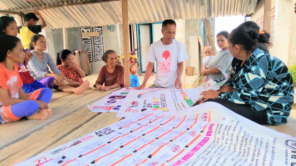 Kurang Sebulan Pemilu, Relawan Demokrasi Butur Gencar Sosialisasi