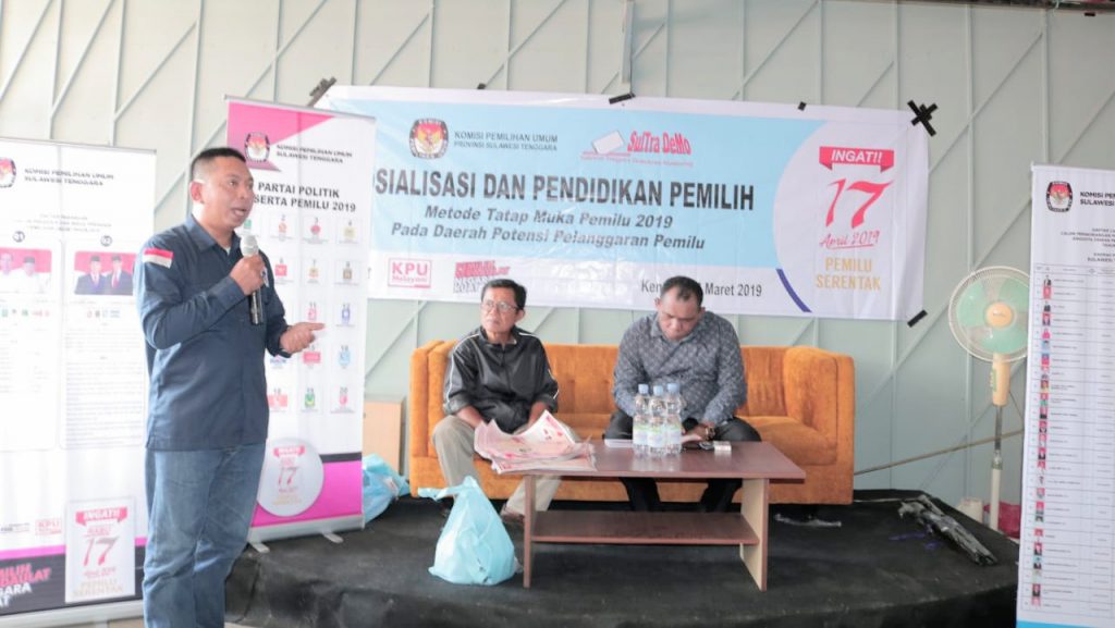 Lagi, KPU Sultra Sosialisasi di Daerah Rawan Pelanggaran Pemilu