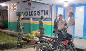 Polsek Rate-Rate Intensifkan Patroli di KPU dan Bawaslu