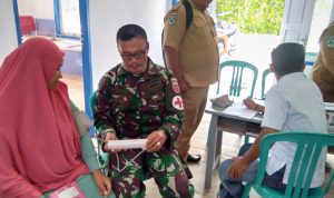 Kodim 1416/Muna Gandeng Bidan Desa Gelar Pelayanan Kesehatan Gratis