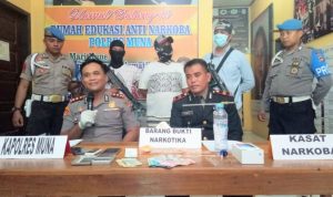 Belum Sebulan Bebas, Pengedar Narkoba di Muna Kembali Dibekuk