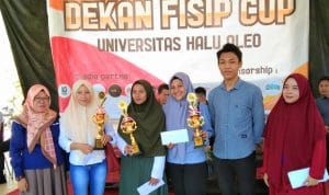 Tim Putri FIB Jawara Basket di Ajang Dekan FISIP UHO Cup