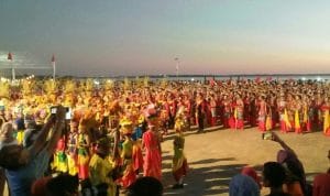 500 Penari Kolosal Peragakan Budaya Maritim Wakatobi
