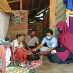 Cegah Penyebaran Covid-19, GANN DPC Mubar Bersama KSK Bagikan Masker dan Sembako Gratis Kepada Masyarakat