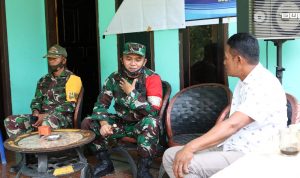 Dansatgas TMMD ke 108  Silaturahmi Bersama Kades dan Warga Matabaho Konkep