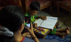 Ruang Sempit  Tak Batasi Semangat Belajar Anak Tentara