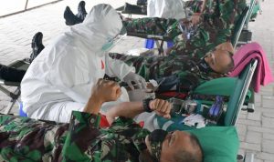 Donor Darah Korem 143/HO, Hari Pertama Kumpulkan 21 Kantong Darah