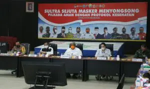 Cegah Penyebaran Covid-19 Jelang Pilkada, Ali Mazi Luncurkan Program Sultra Sejuta Masker