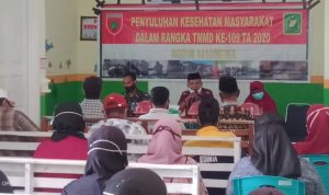 Gandeng Dinas Kesehatan, Satgas TMMD Kodim Muna Gelar Penyuluhan Kesehatan