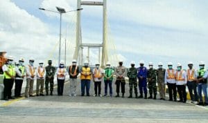 Direncanakan Rampung Awal November, Jembatan Teluk Kendari Jalani Pengujian