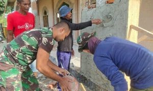 Berkat TMMD, Hubungan TNI dan Masyarakat Bone Kancitala Terjalin Akrab