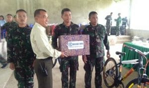 Semarakan HUT TNI ke 75, Yonif 725/Woroagi Gelar Lomba Mancing