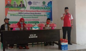 Kepala BLK Kendari Buka Pelatihan Kompetensi MTU di Konawe