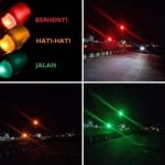 Dishub Pulau Taliabu Pasang 4 Titik Traffic Light di Kota Bobong