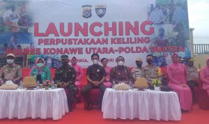 Tingkatkan Minat Baca Pelajar, Kapolres Konut Launching Perpustakaan Keliling