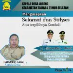Aliong Mus – Ramli Terpilih Kembali, Kades Loseng Ucapkan Selamat dan Sukses