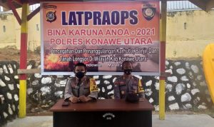 Polres Konut Gelar Latihan Pra Ops Bina Karuna Anoa 2021