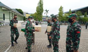 Korem 143/HO Gelar Sosialisasi Larangan Mudik dan Pembagian THR