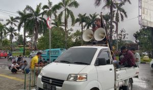 Dinilai Belum Mampu Tuntaskan Kasus Korupsi Dishub Sultra, Massa Aksi Geruduk Kejati Sultra