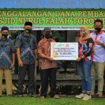 Gerindra dan ASR Sultra Bantu Pembangunan Masjid Nurul Falah Toronipa